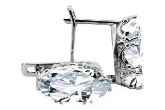 Auskarai Žirkoniai 925 sidabras Vintažinis stilius vec021s